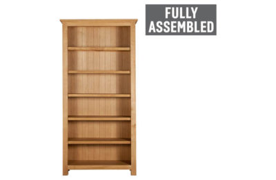 Westminster Large Bookcase - Oak & Oak Veneer